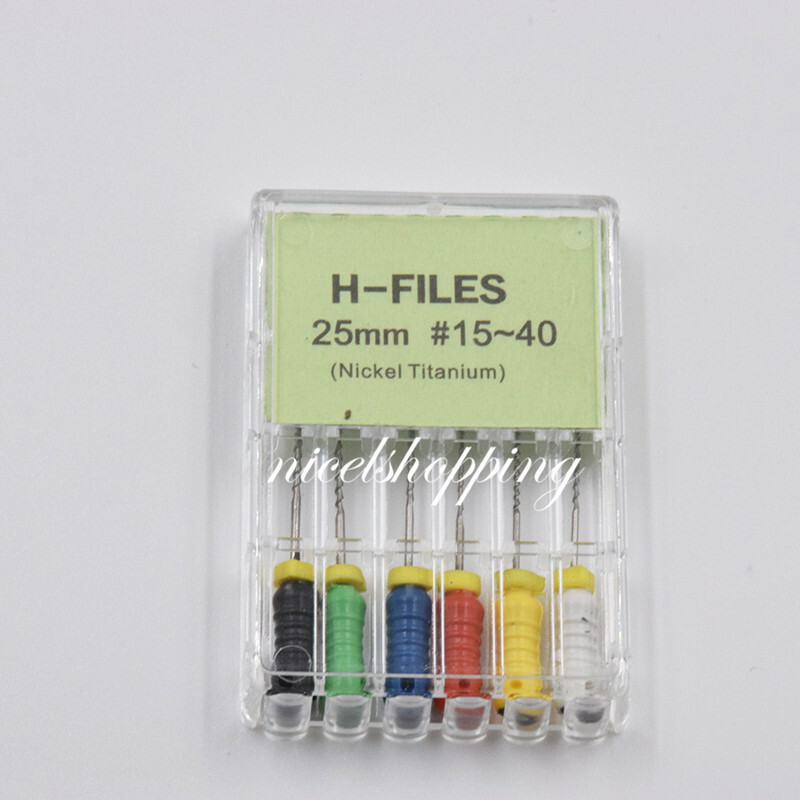 1 Pack Dental Niti Nickel Titanium H-FILES Endo Hand Root Canal File 21/25/31 mm