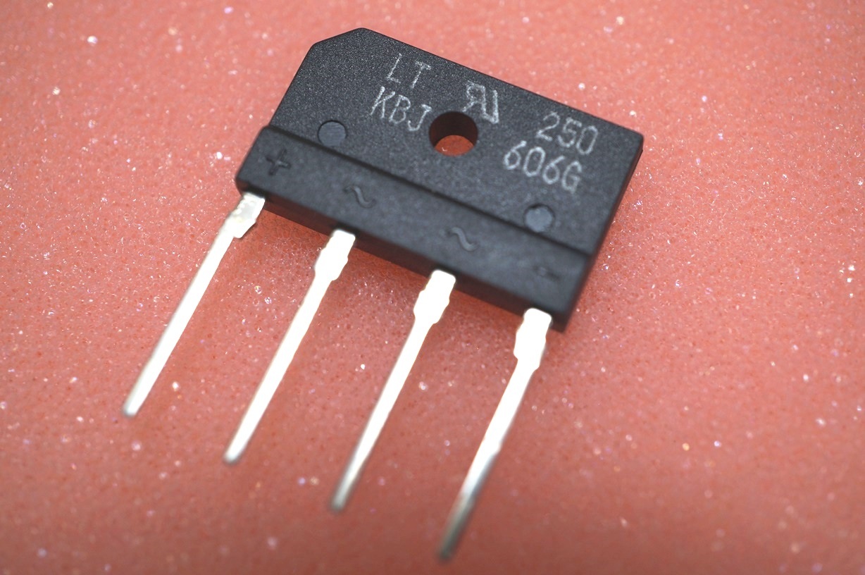 Lot of 2 – Liteon Semi Bridge rectifier KBJ-606G KBU-606 600V 6A KBJ606G