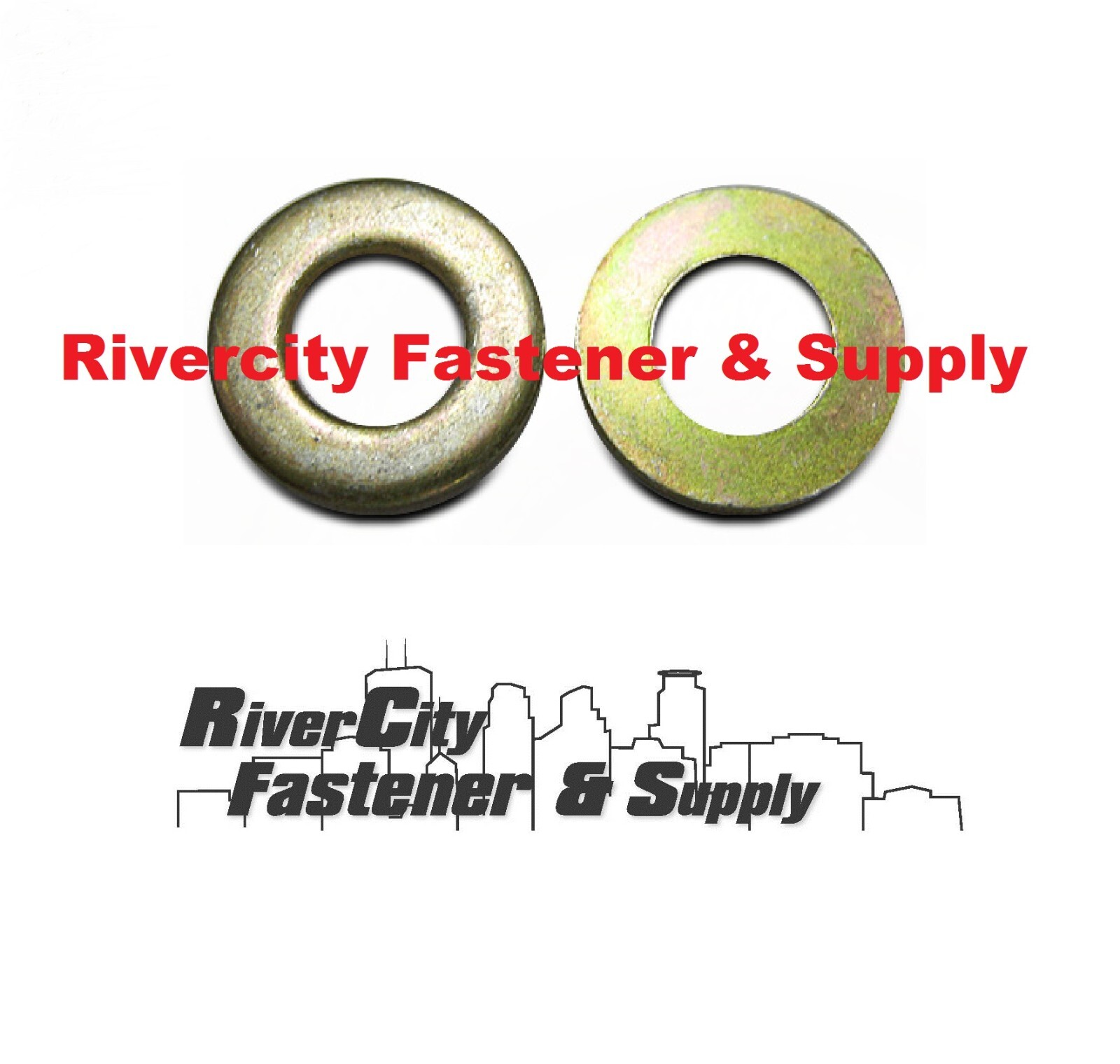 M10 Narrow Flat Washer ID: 10mm x OD: 16mm Hardened Steel Washers ZY