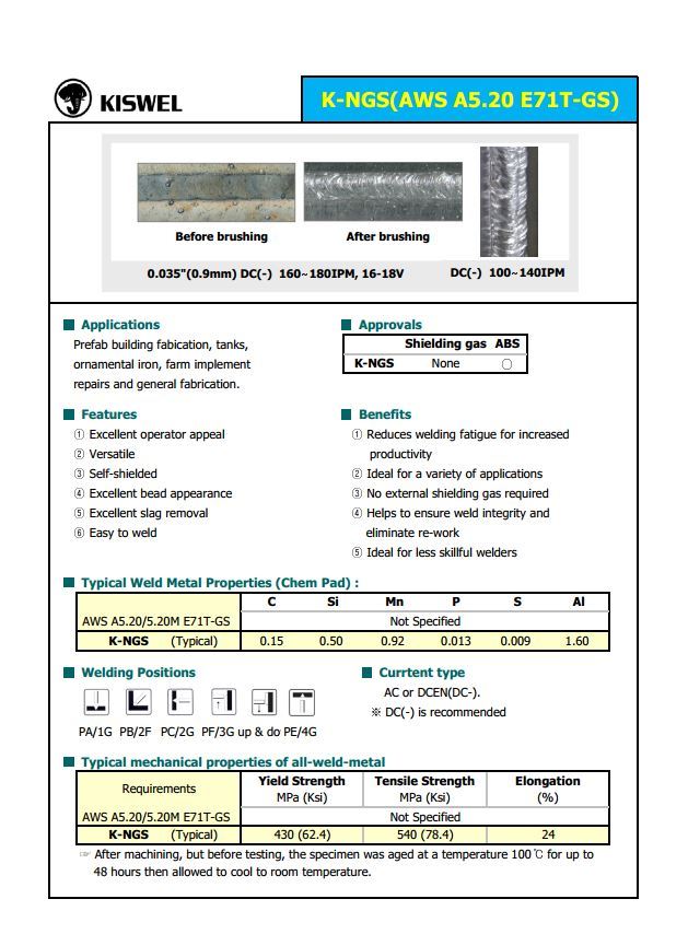 (Made in USA) E71T-GS .030 in. Dia 2lb Gasless-Flux Core Wire Welding (2 Rolls)