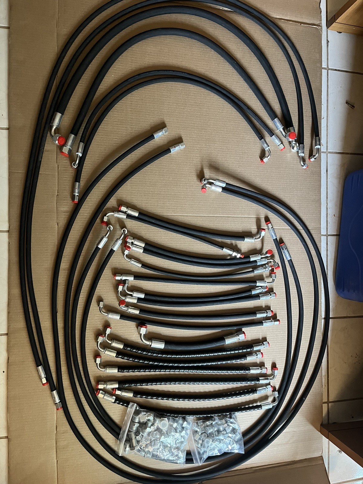 AGT/CFG/Miva/Rippa 1-3 Ton Chinese Mini Excavator Hydraulic Hose and Fitting Kit