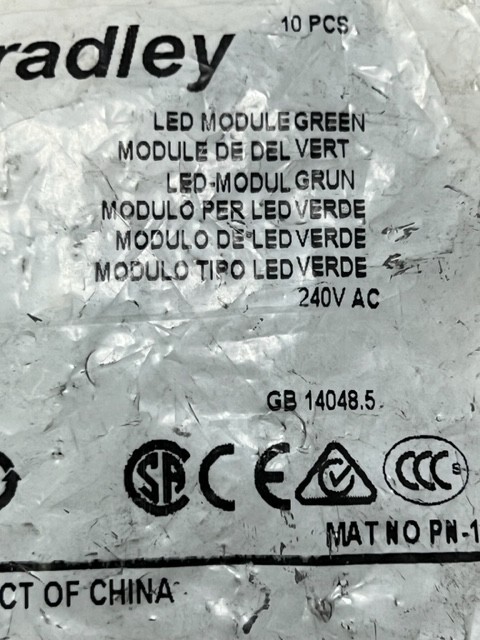 Bag of 10 pcs – 800F-N7G Ser B LED Module Green New in Sealed Bag