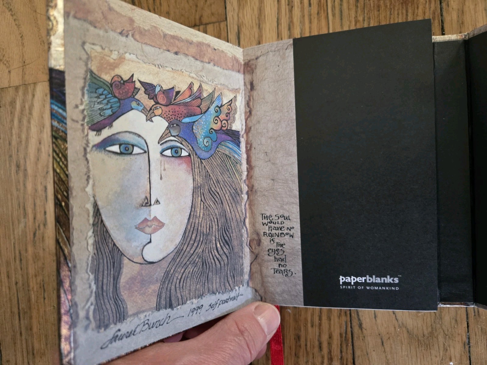 Laurel Burch paper blanks notebook ‘the eyes had no tears’