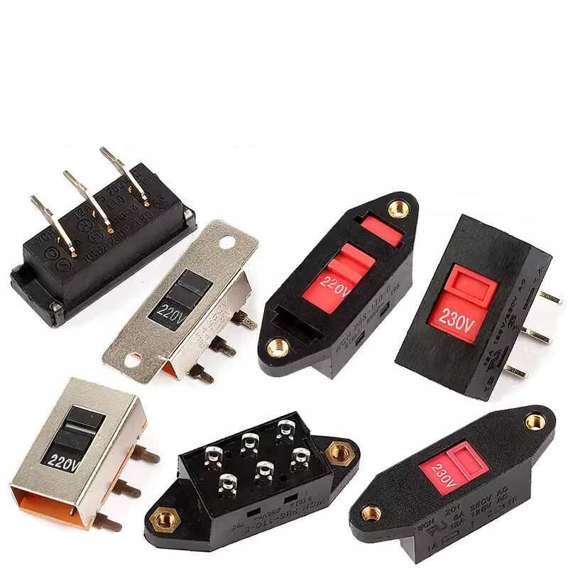 Voltage Selector Slide Switch AC 110V-220V / 115V-220V / 115V-230V 3 Pin 6 Pin