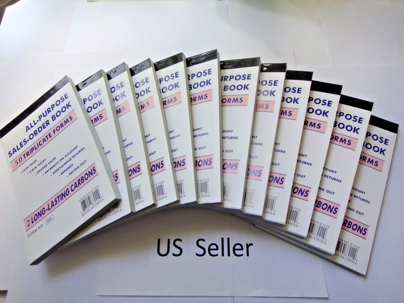 New Sales Order Book Receipt Invoice Duplicate 50 sets Form Carbonless US Seller