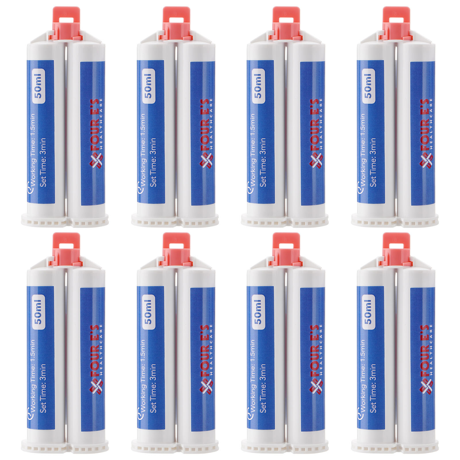 8Pcs Dental Light Body Fast Rapid Set Dental Impression Material 50mL VPS PVS US