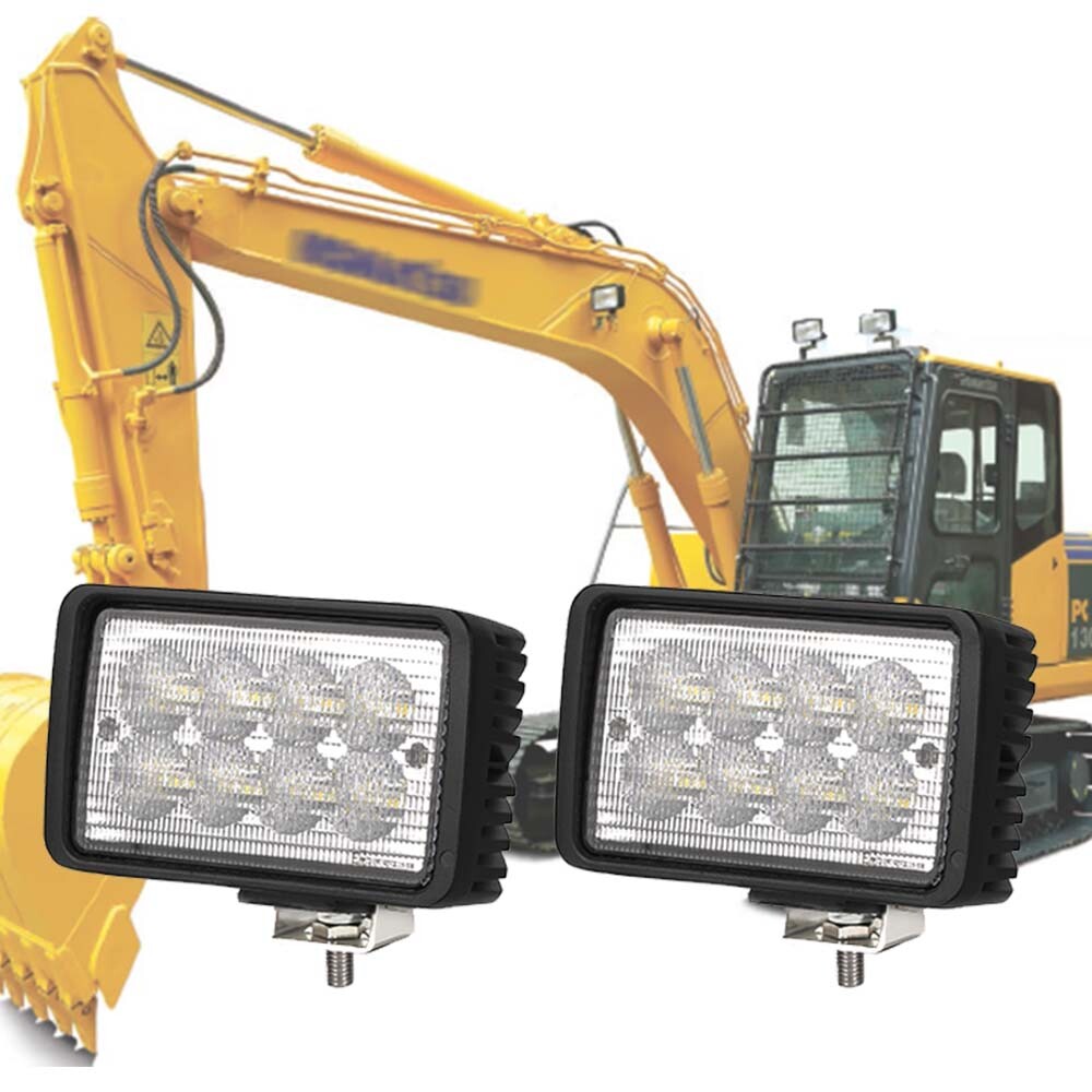 2PC LED Work Lamp Upper Cab/Fender Light For John Deere Excavator Wheel Loader