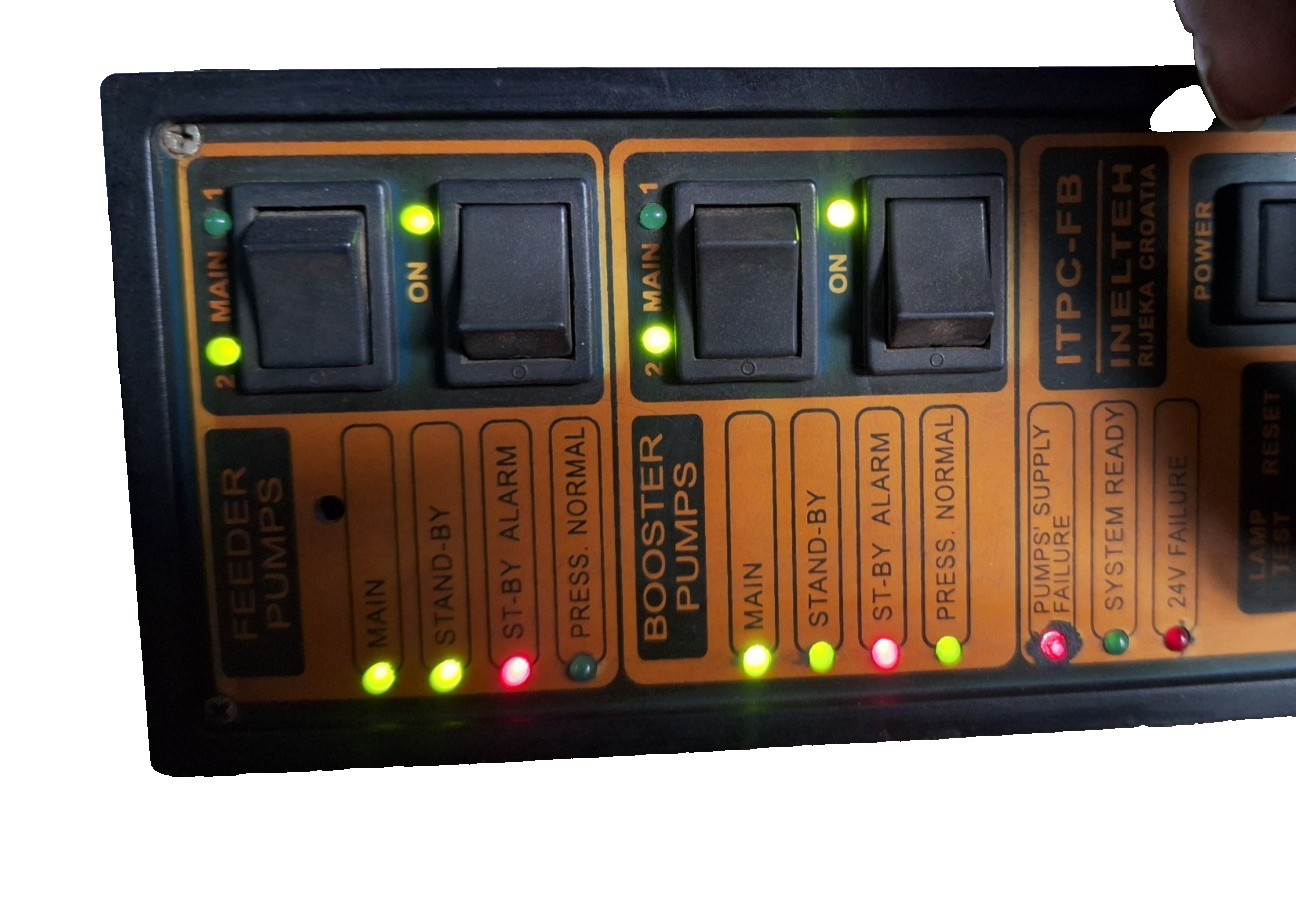 INELTEH Rijeka Croatia ITPC-FB Feeder & Booster Pump Controller 24V (Tested)