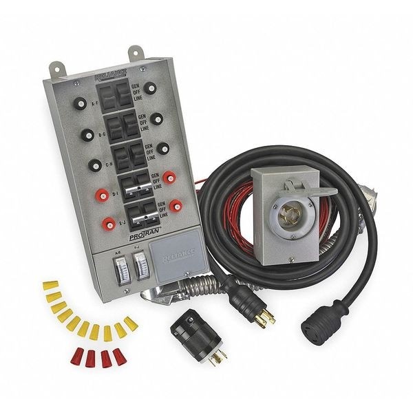 Reliance Controls Manual Transfer Switch, 60A, 125/250V