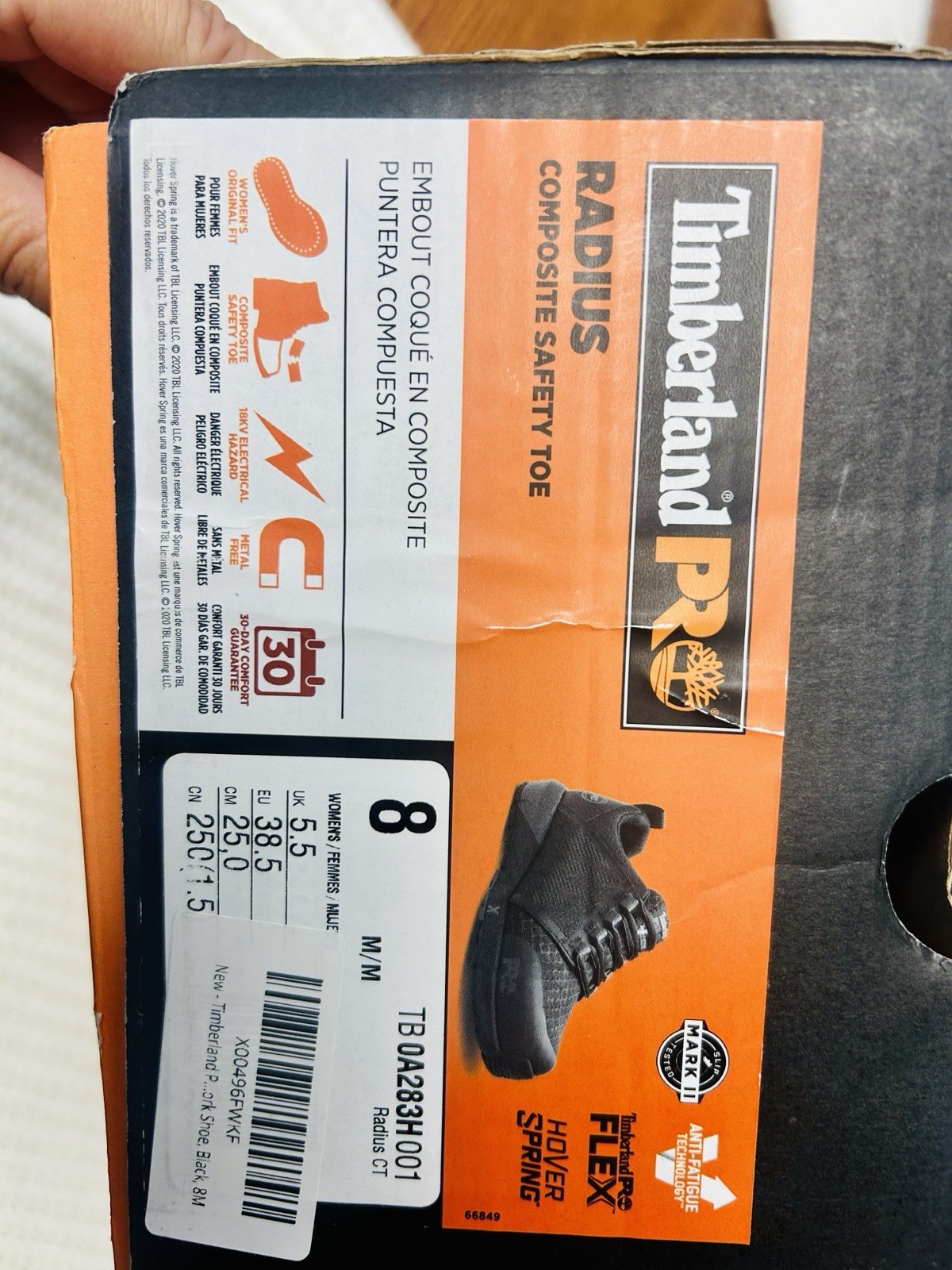 Timberland PRO Radius Composite Safety Toe Work Shoes Women’s 8M Black