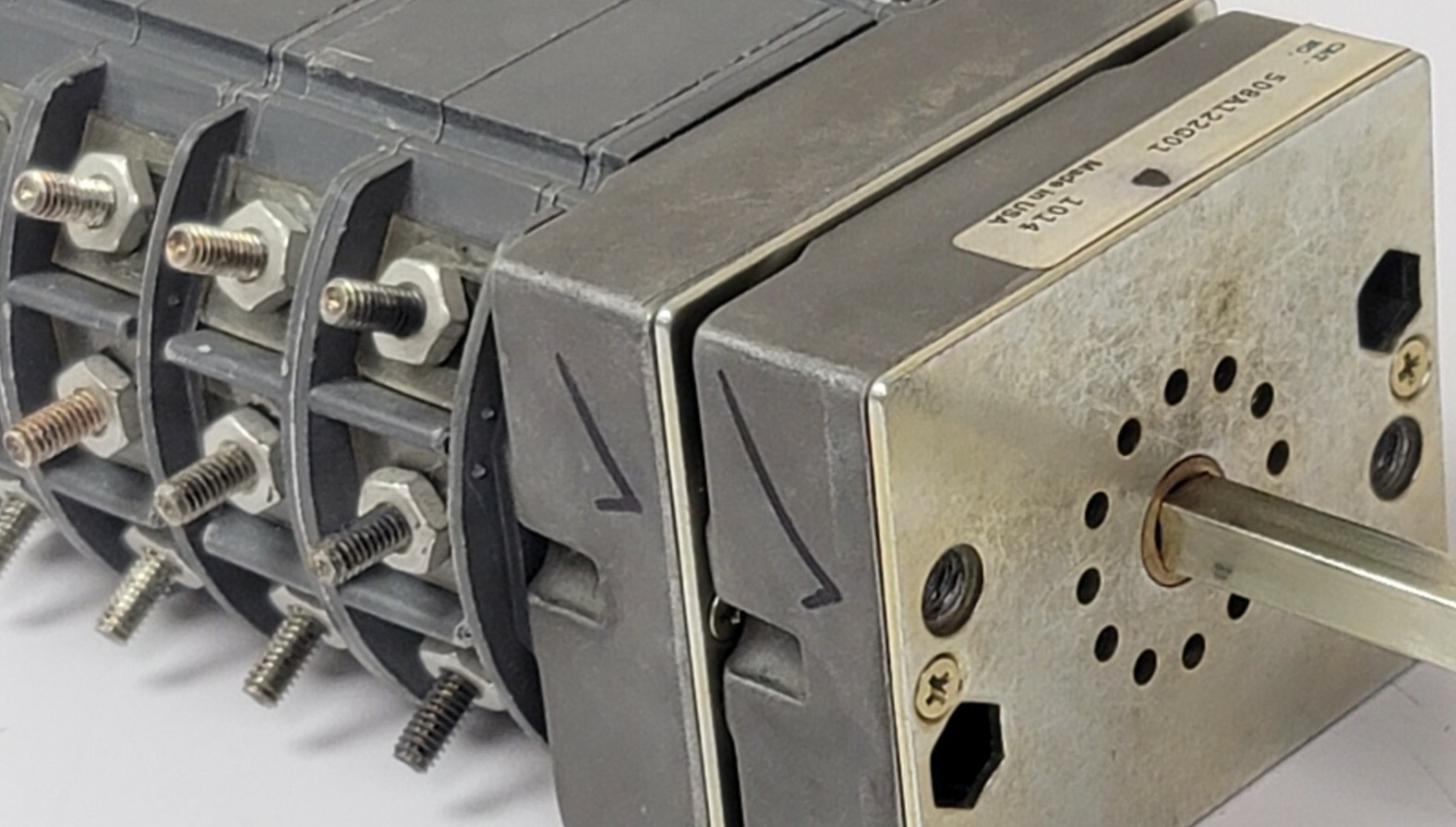 Electroswitch Cat 508A122G01 1014 Type W-2 Rotary Switch 600v 6a/300v 20a Style