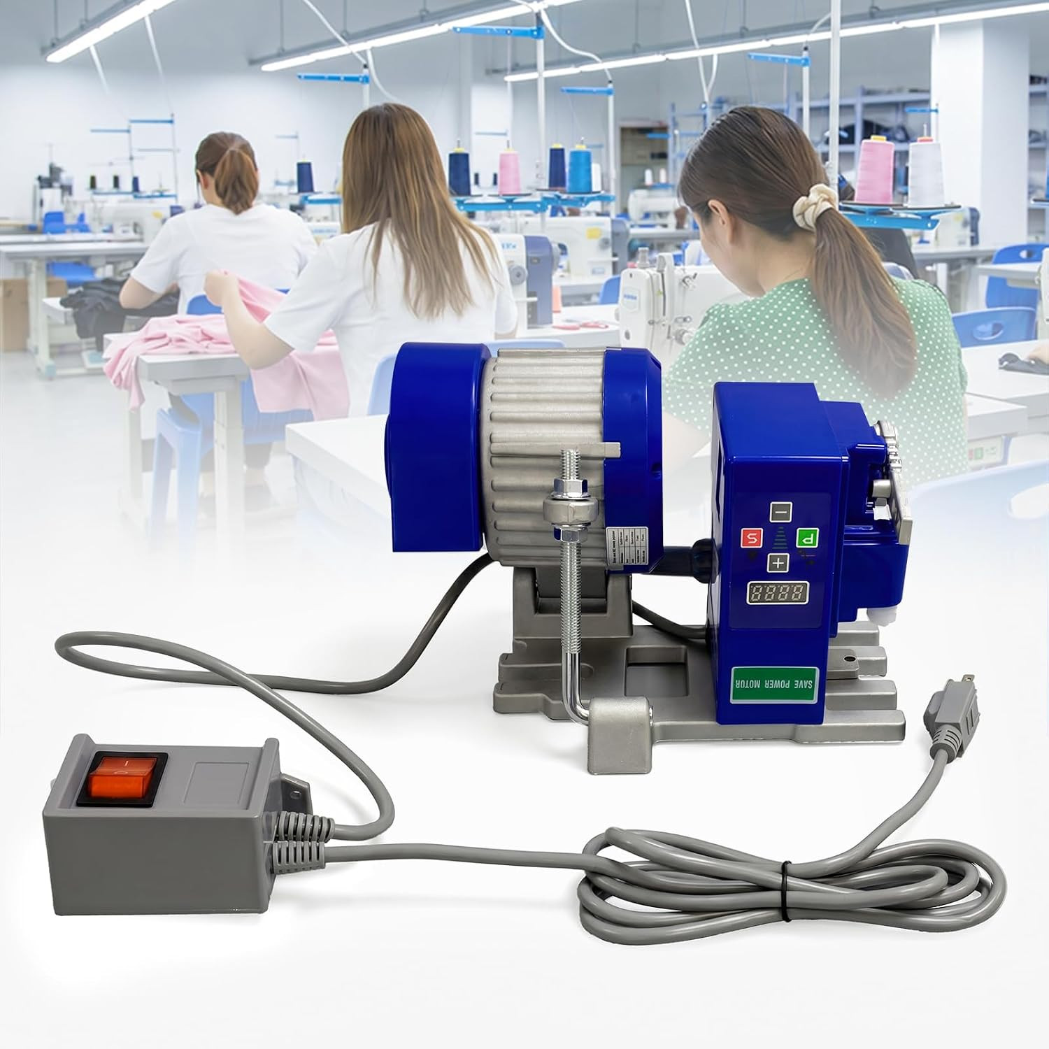 Sewing Machine Servo Motor, AC110V, 750W/1HP, Energy-Saving Servo Motor, Speed 2