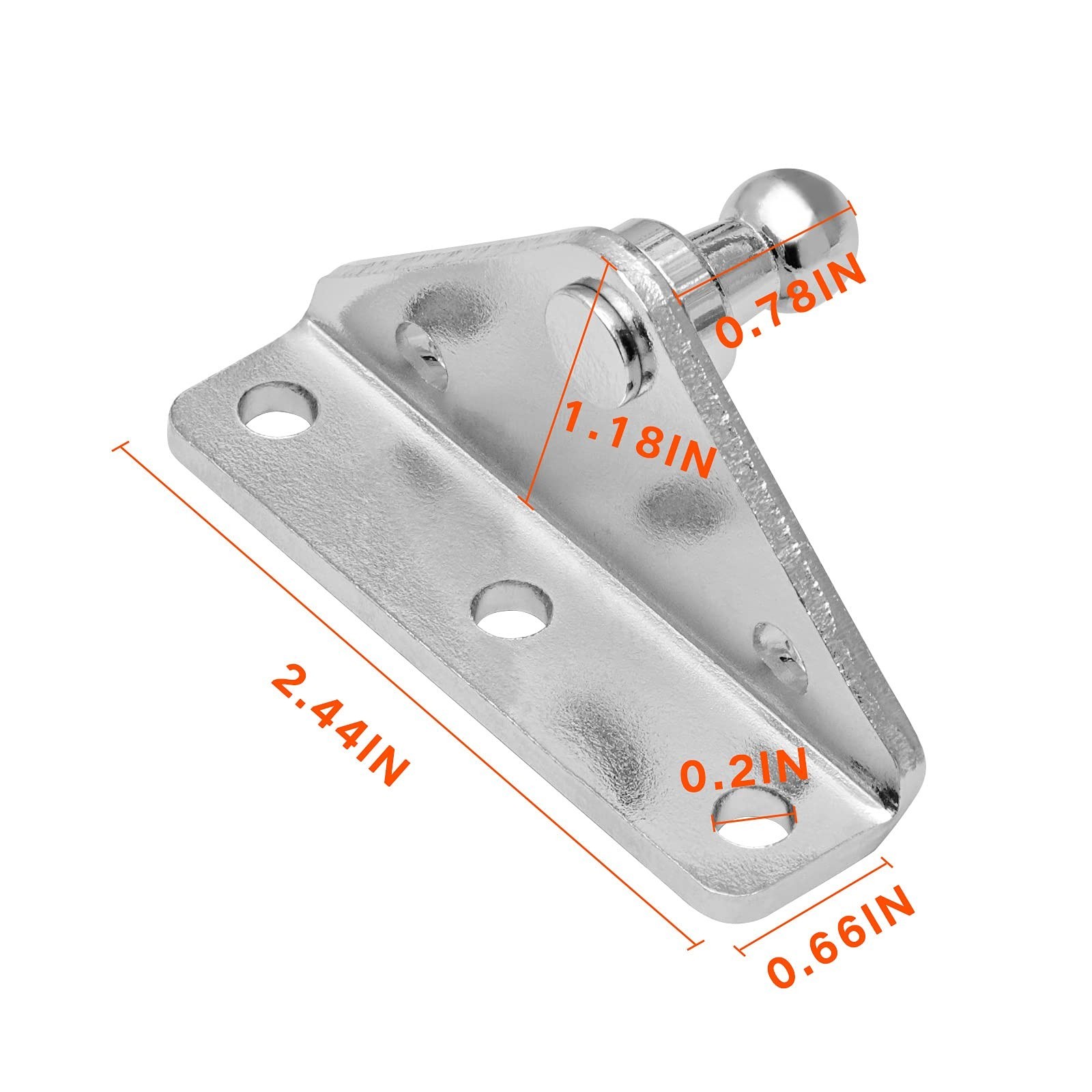10MM Ball Stud Mounting Brackets for Gas Spring Strut Shock Ball Includes 2 A…