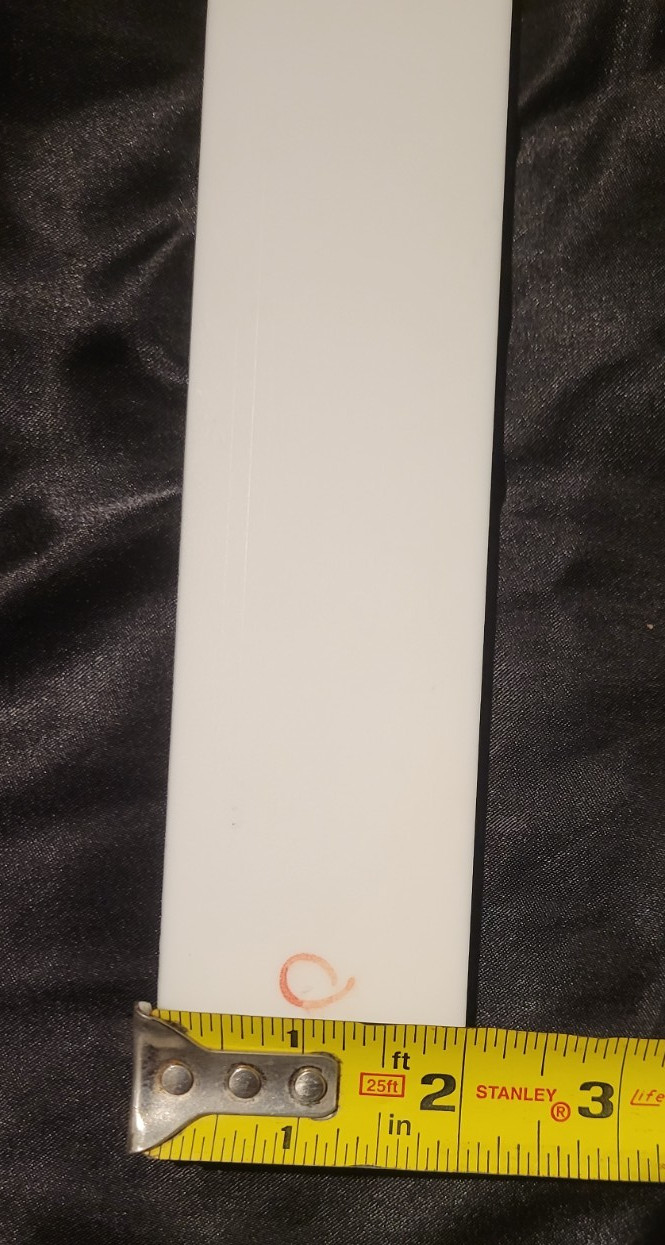 Teflon 3/16 x 2 x 12″ ( .187 x 2.000 x 12.000) INV#X-86