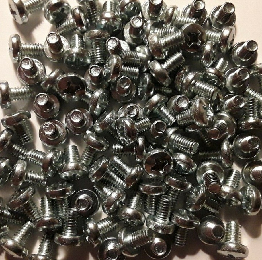 M4-0.7 X 6mm Machine screws, raised cheese head, Phillips, zinc, select qty