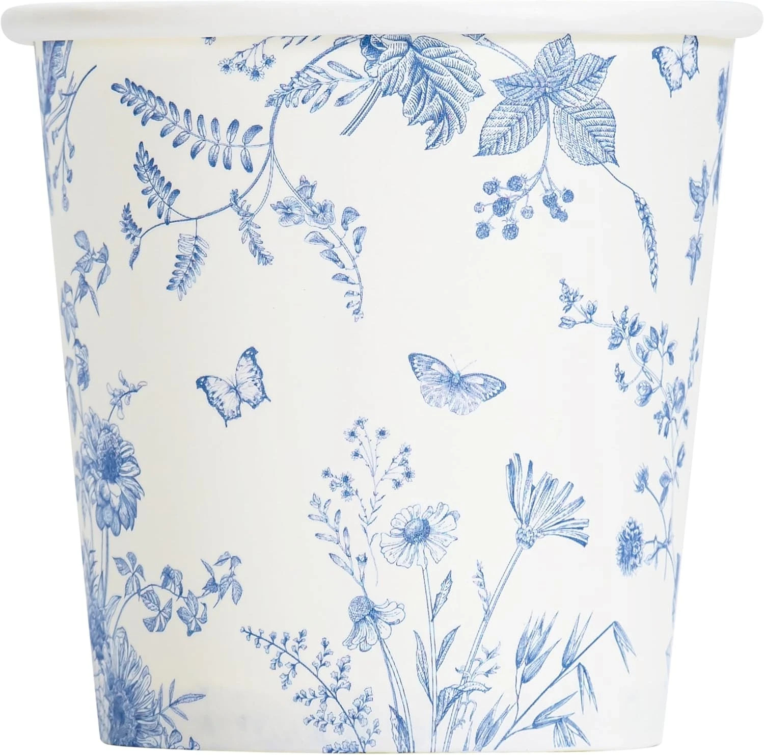 3Oz Paper Cups Dixie Cup[100 Pack], Disposable Bathroom Cups, Elegant Blue Flora