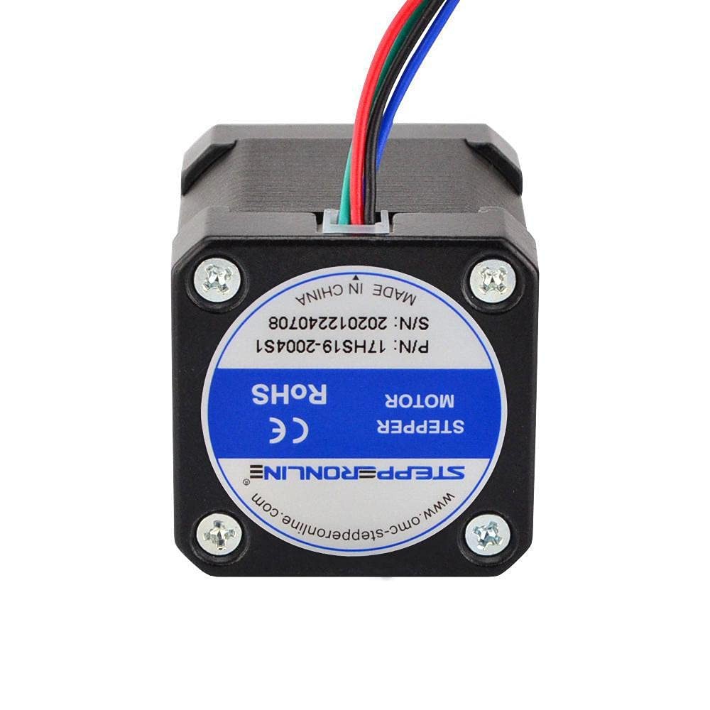 STEPPERONLINE Nema 17 Stepper Motor Bipolar 2A 59Ncm(84oz.in) 1.65″x1.65″