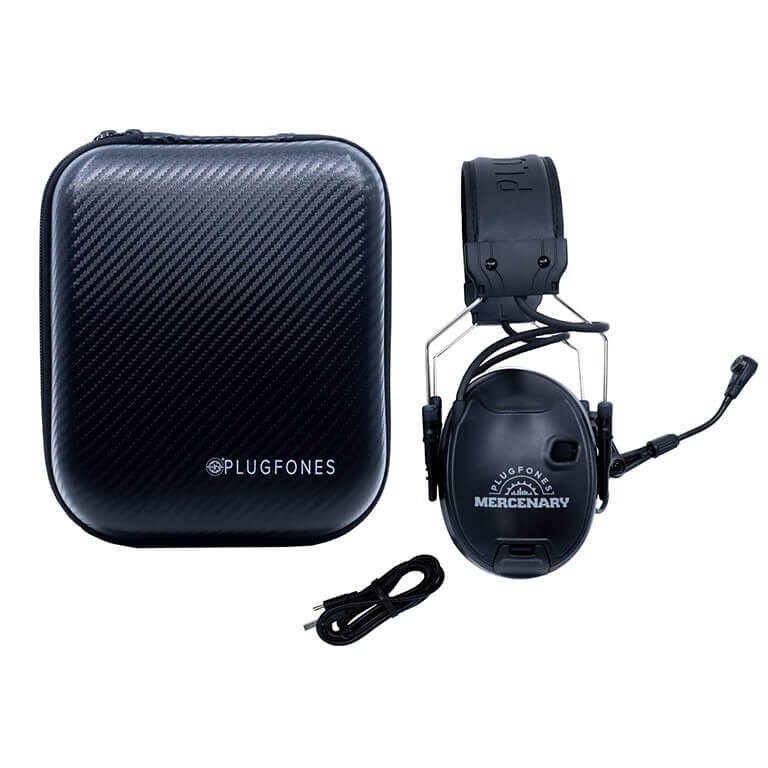 Plugfones Wireless MERCENARY Bluetooth, EarMUFFS, Headphones Noise Cancelling