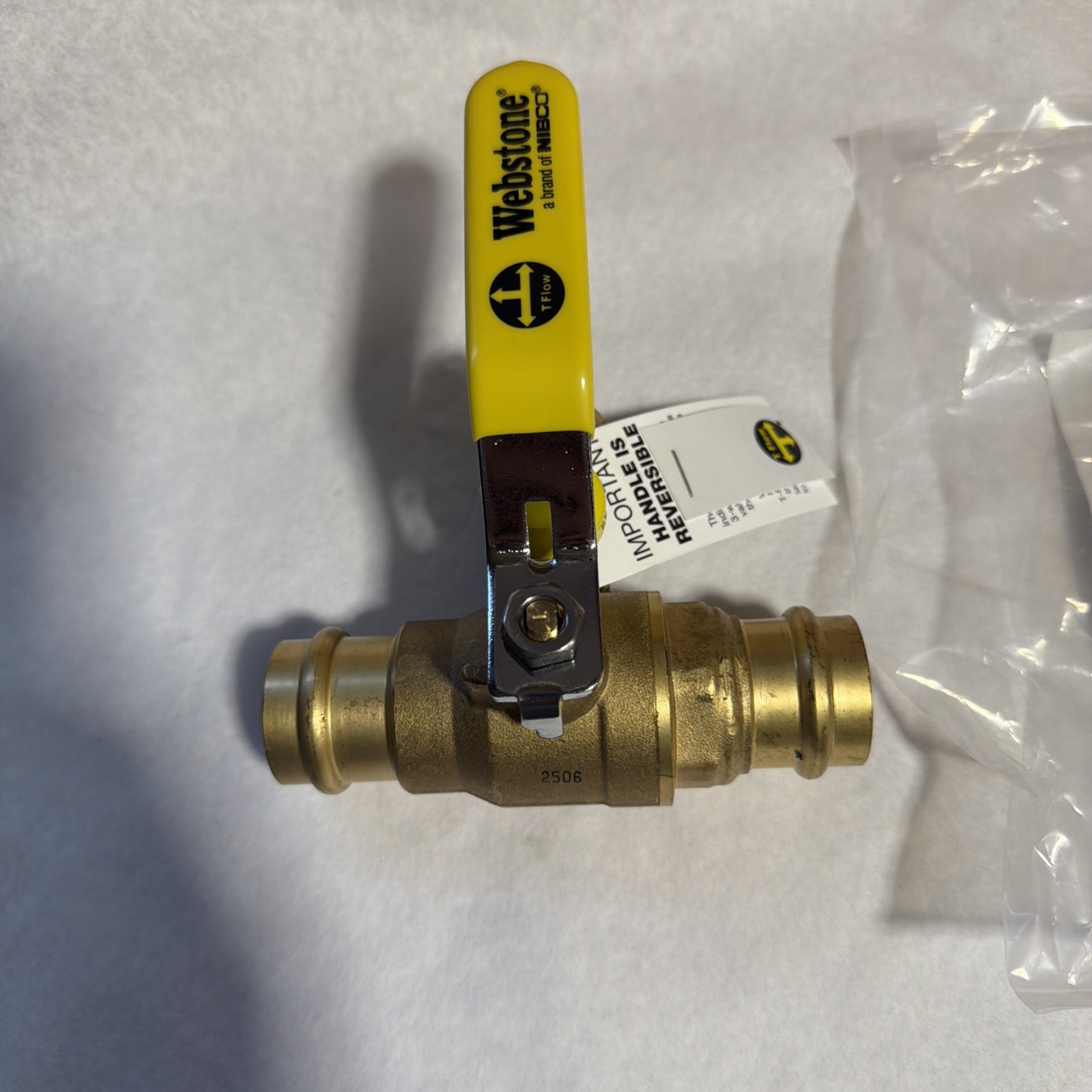 H80614W PRESS PRO- CONNECT BRASS VALVE 250 CWP/ 250°F MAX WEBSTONE NIBCO