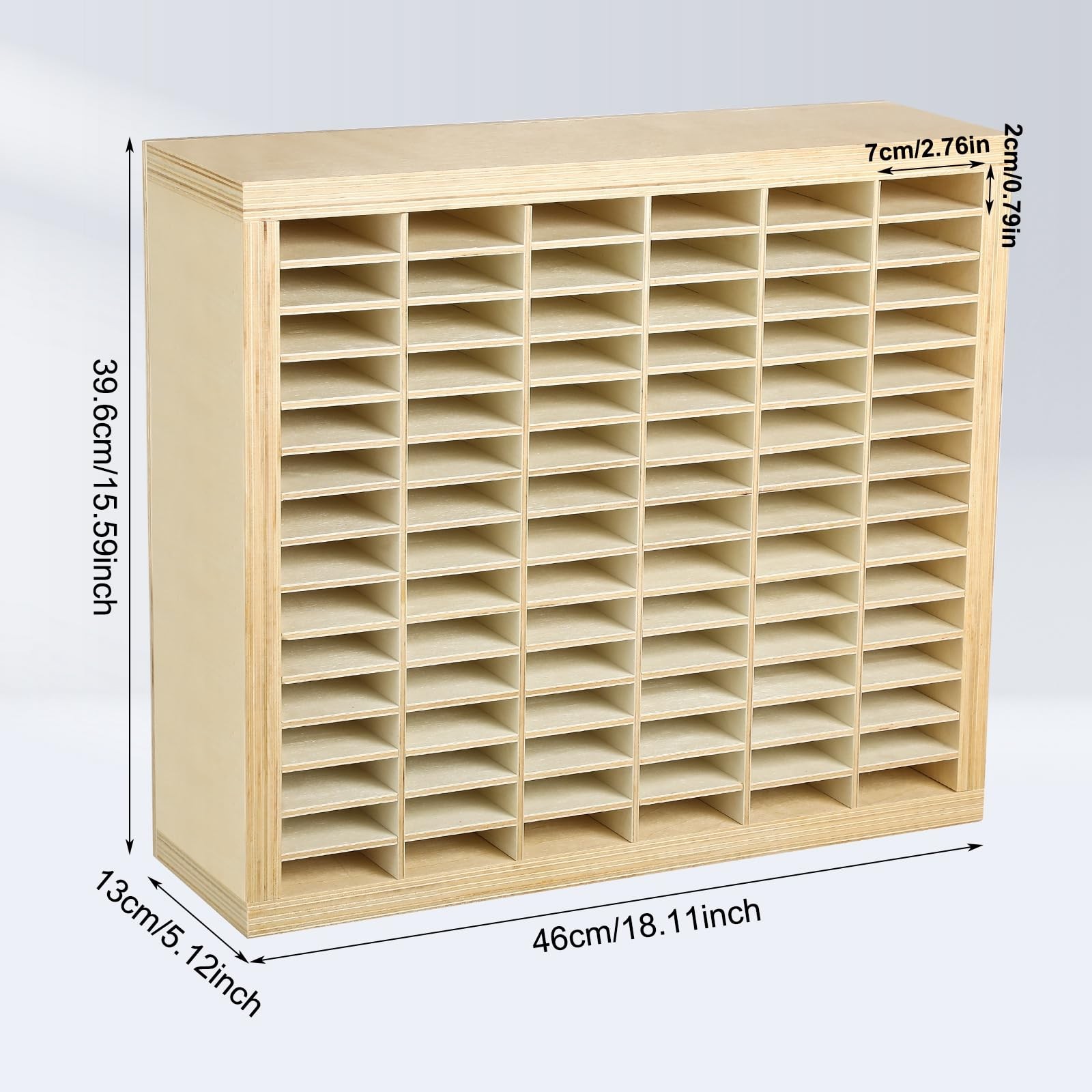 Wooden Marker Organizer 360 Capacity 18.11×15.59×5.12in – Art Supply Storage