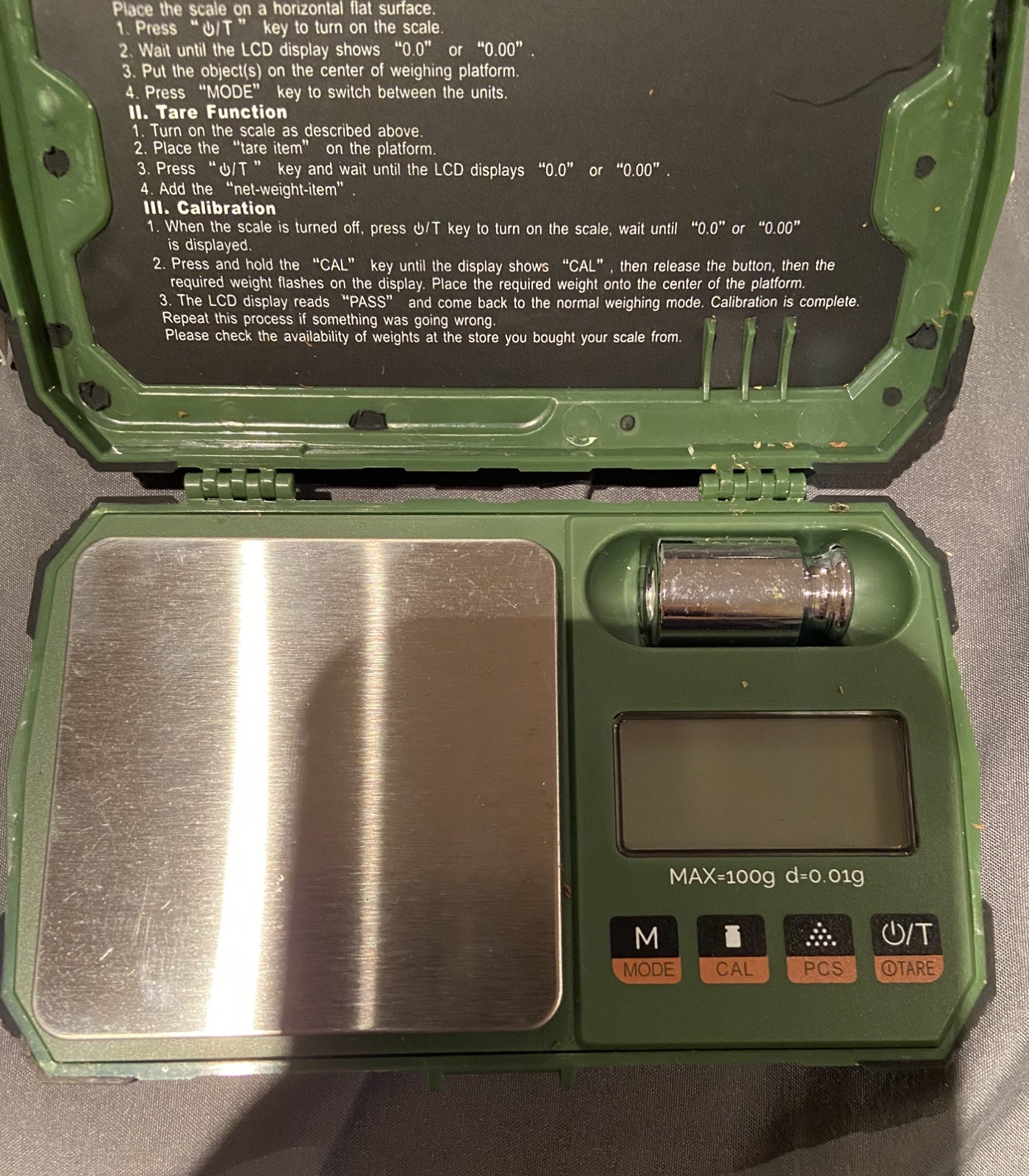 US-Ranger Rugged Digital Pocket Scale – 100g x 0.01g, 6 Modes, Jewelry Gram Oz
