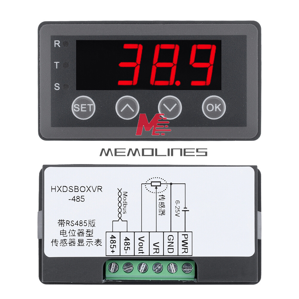 DC8-25V 40/50mA 0.56″ 4-digit Tube Potentiometer Sensor Digital Display Meter