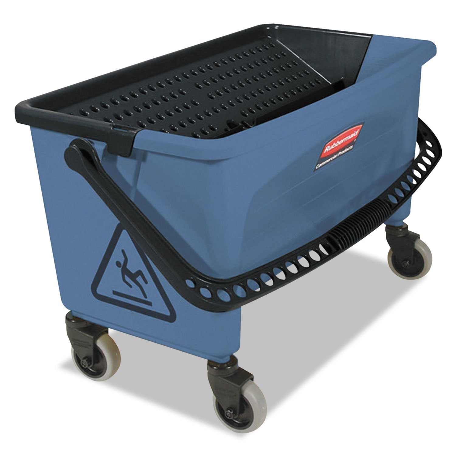Finish Mop Bucket W/ Press Wringer 26″ Blue Janitorial/Professional Cleaners &
