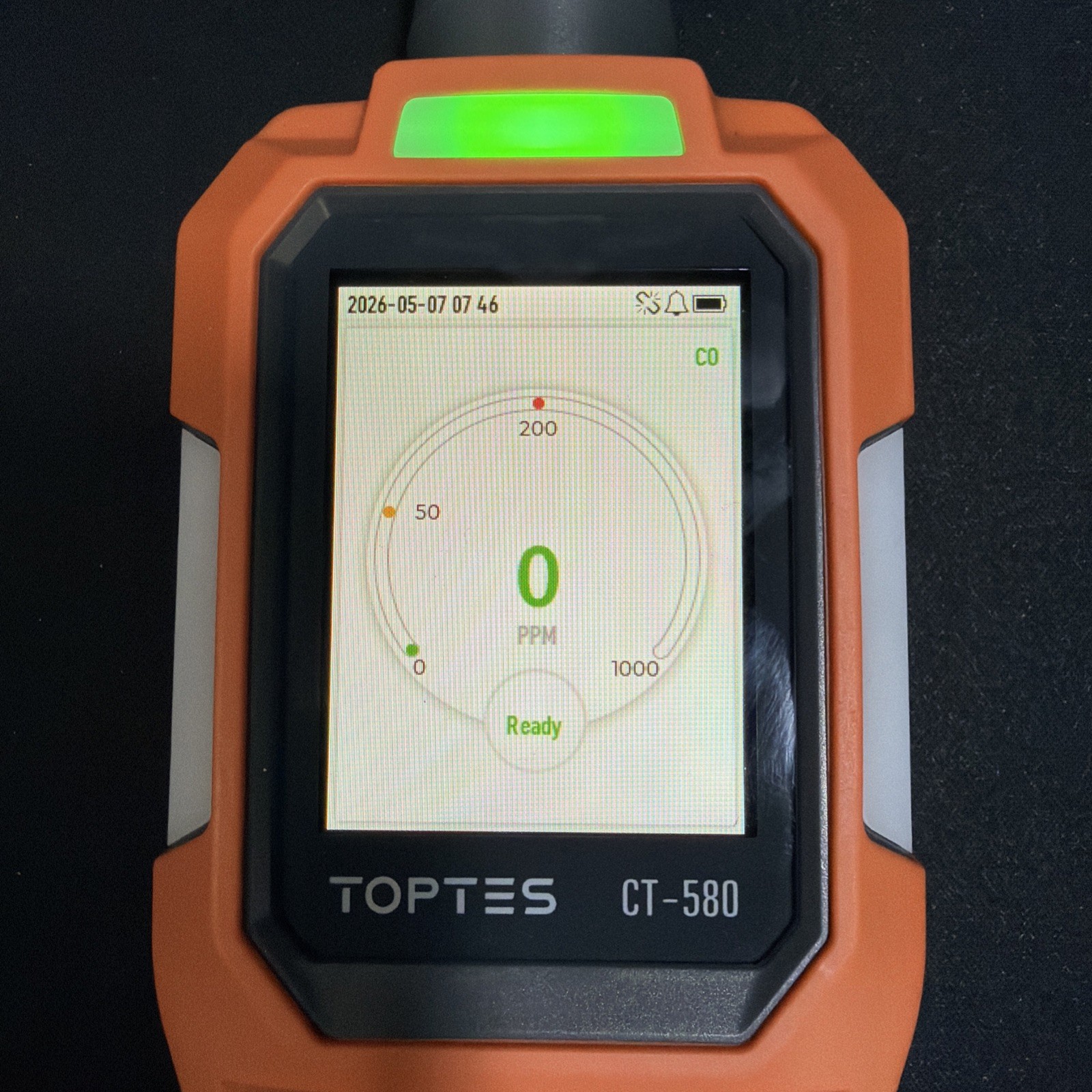 CT-580 Portable CO Detector – Rechargeable Carbon Monoxide Alarm 0–1000PPM