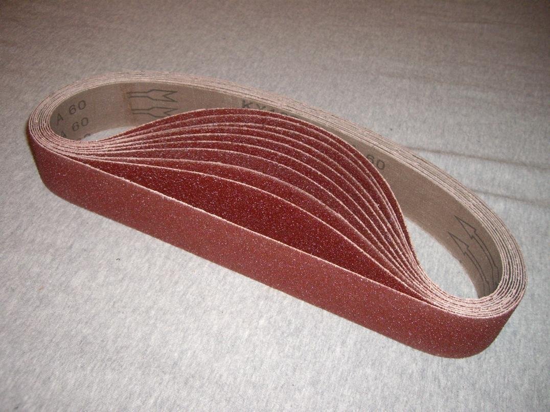 stainless steel metal wood pipe polisher sanding belt Grit 24-800 (1.5″ x 30″)