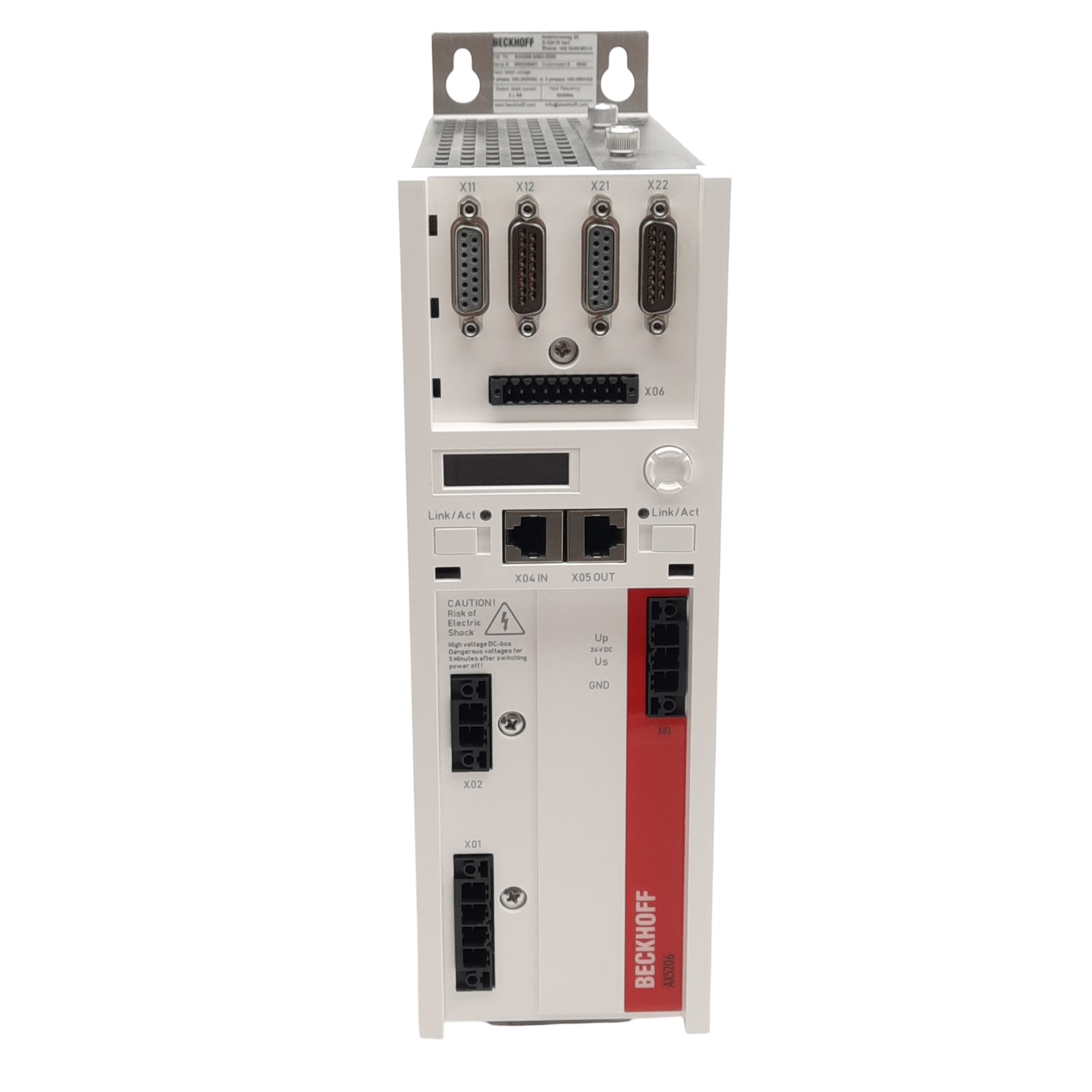 Beckhoff AX5206-0000-0202 Digital Compact Servo Drive, 2-Channel, 3PH 100-480VAC