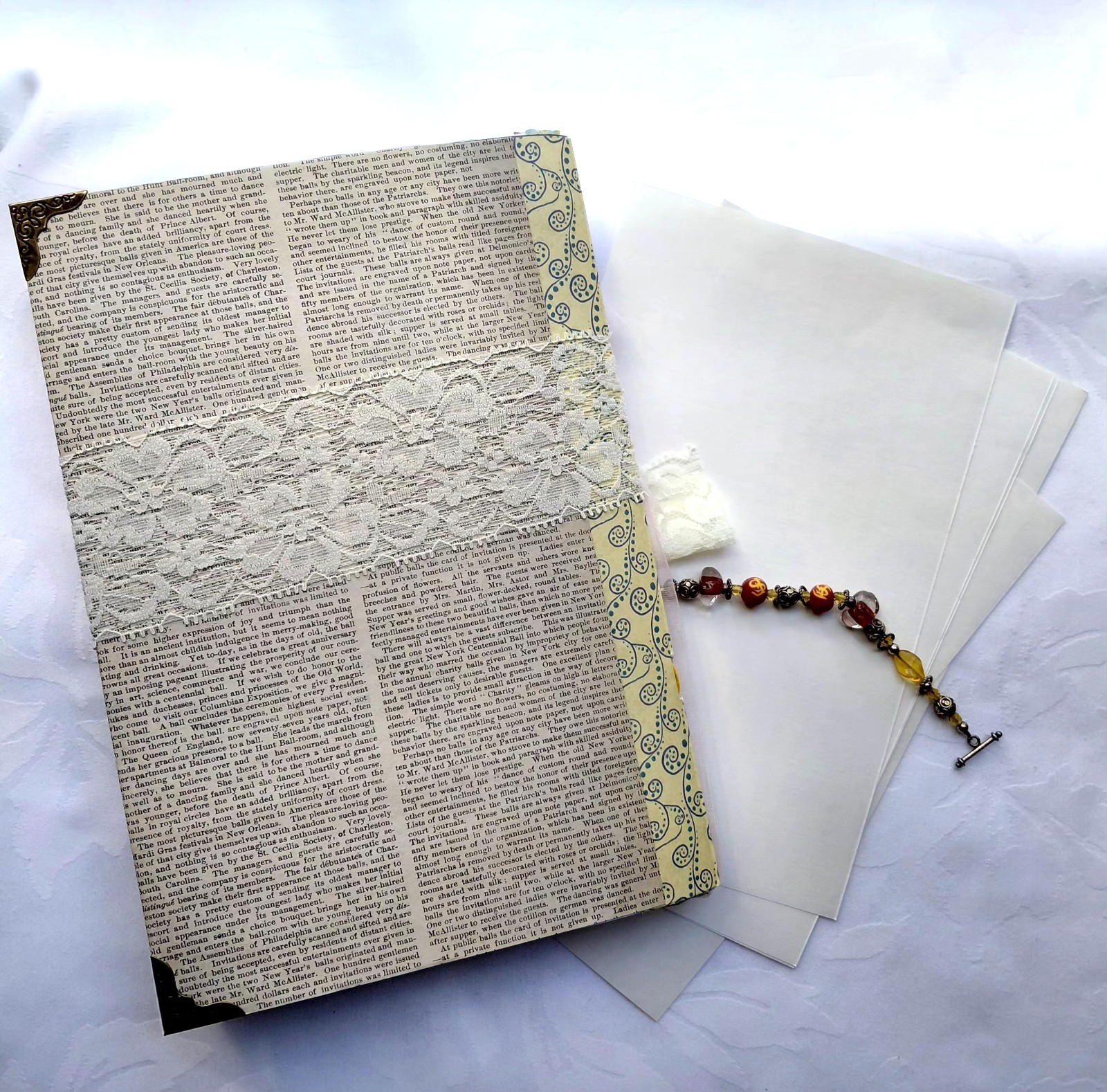 Bespoken Naked Junk Journal 32 Pages OOAK A Month of Your Life Creation