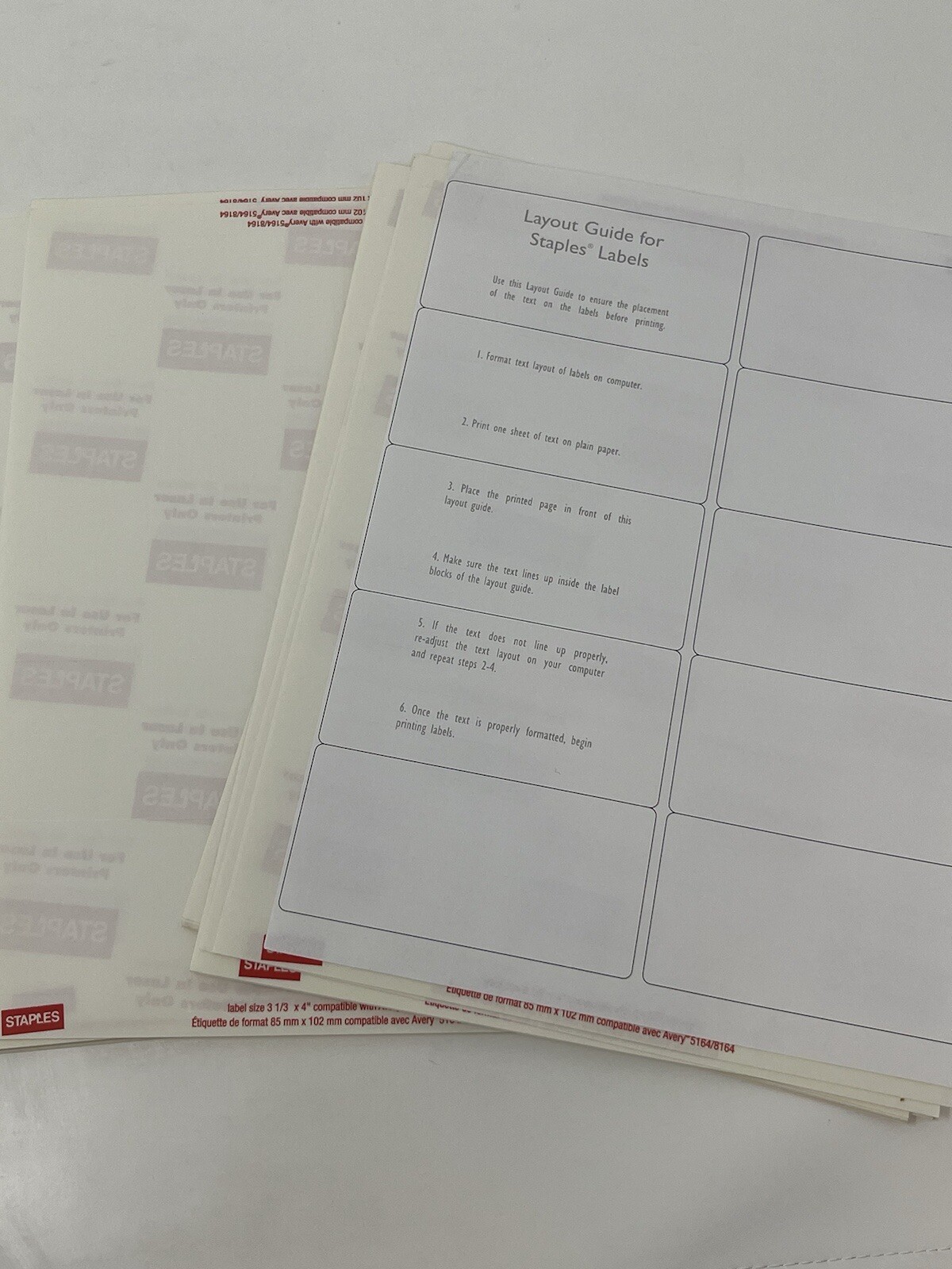 2 x 4 1/8 Inches shipping label 42 sheets, 420 labels ( Open Box)