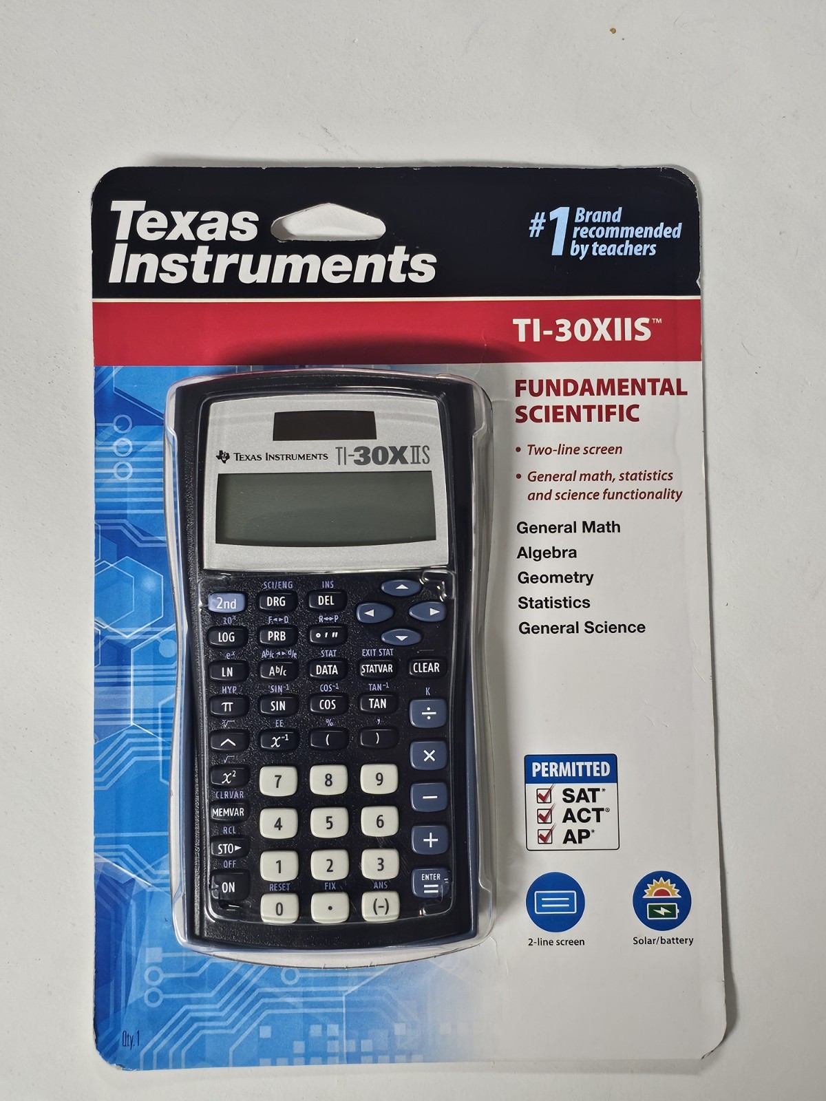 Texas Instruments TI-30XIIS Scientific Calculator New Sealed SAT ACT AP