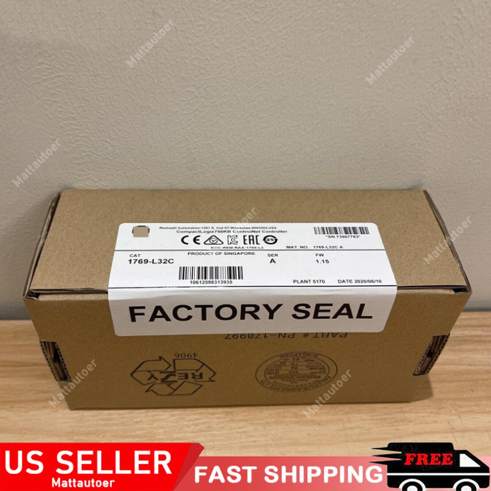 AB 1769-L32C /A Processor CompactLogix 750KB ControlNet Controller US Free Tax