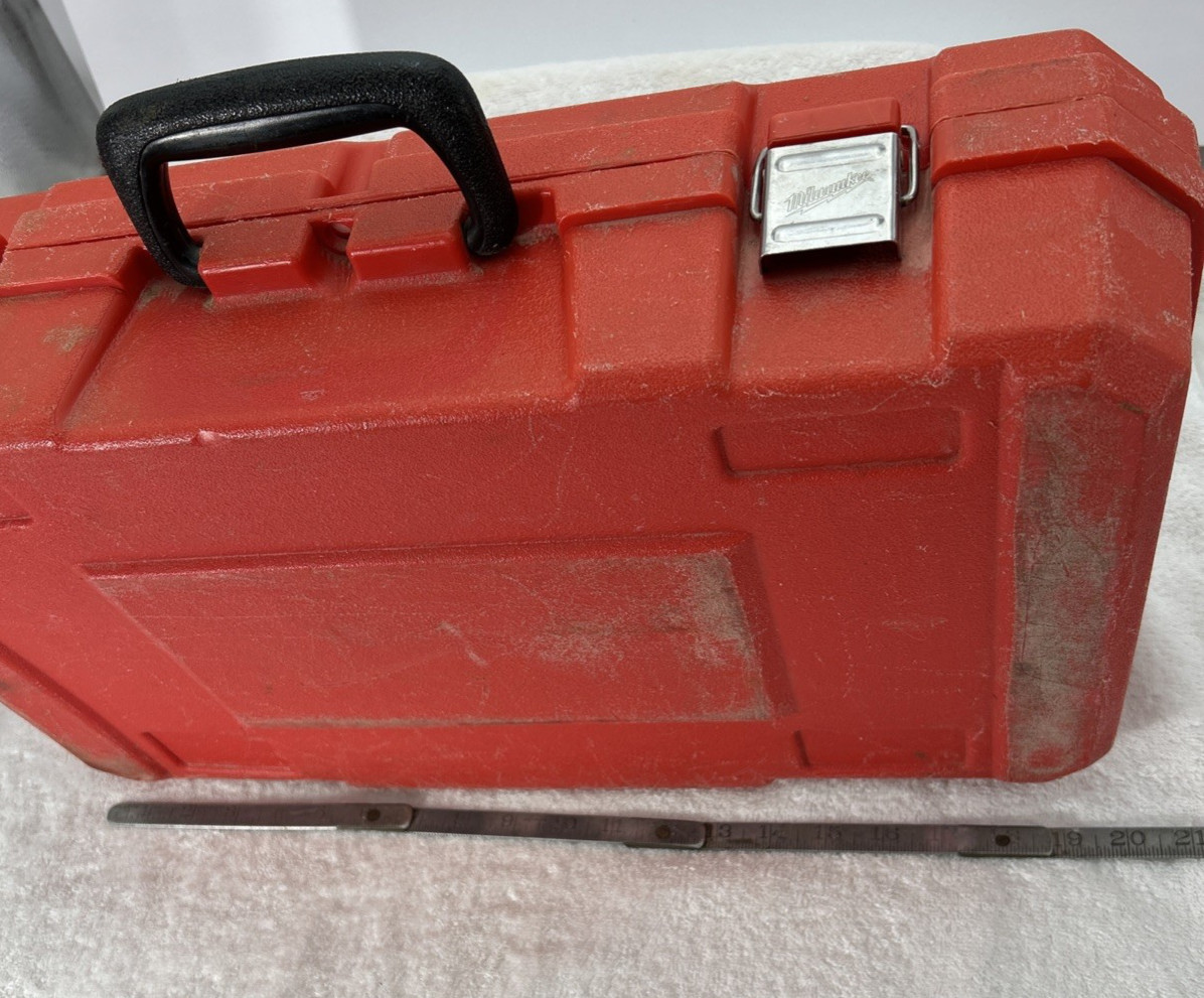 Milwaukee 1107-1 1/2″ Right Angle Drill Hole Hawg w/ Case Chuck Key Handle Extra