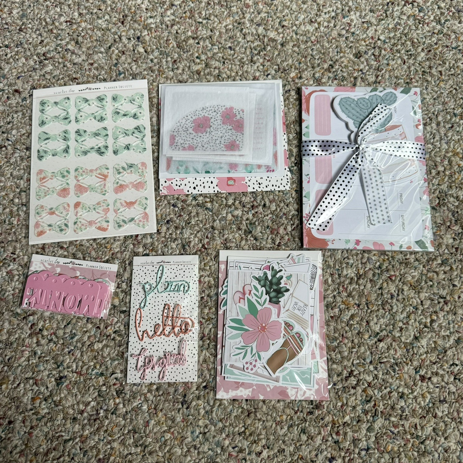 The Planner Society July 2020 Paper Kit NEW Floral Junk Journal Planners