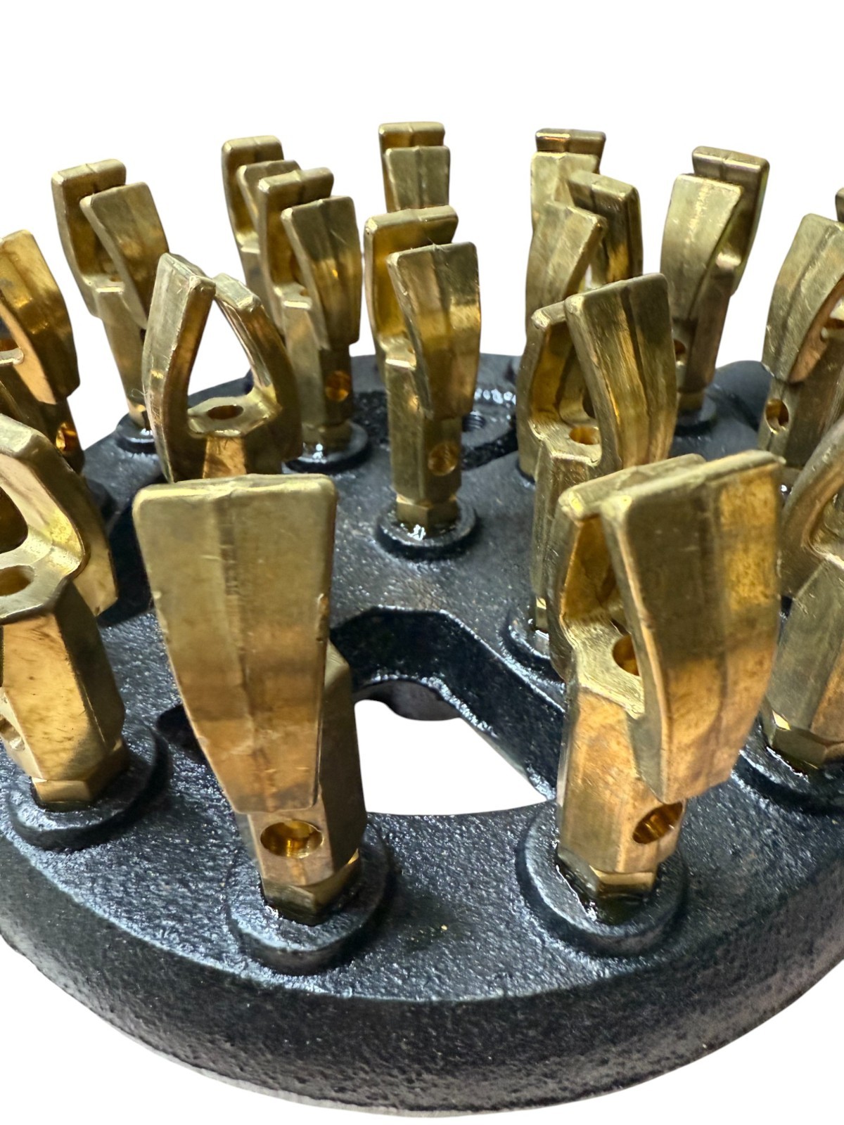 Duck Jet Gas Burner Head – 18 Tip Cast Iron/Brass Commercial Wok Stove