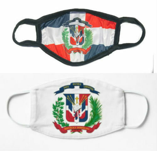 DOMINICAN REPUBLIC COAT OF ARMS – FLAG REUSABLE MASKS – CP BRAND – BREATHABLE