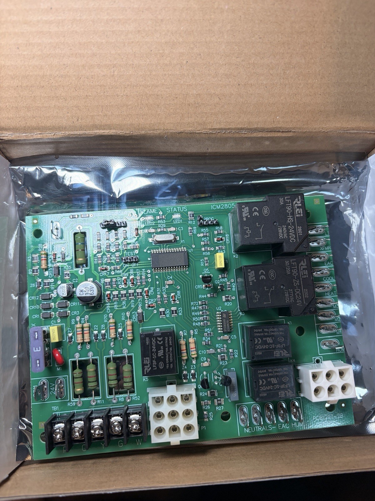903106 Control Board, Replacement for Updated ICM2805A Furnace Control Board and