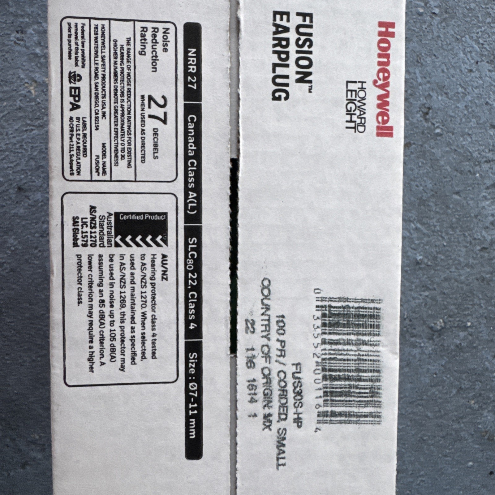 Honeywell FUS30S-HP Multiple-Use Earplugs (100)
