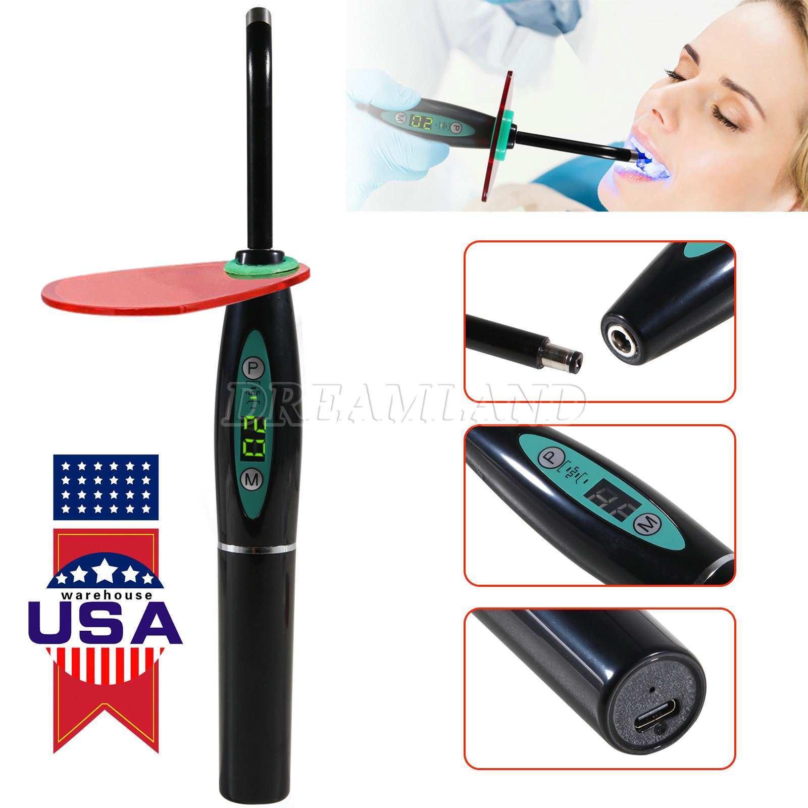 Dental Lab Marathon Electric Micromotor Polishing + 35K rpm Motor Handpiece Kit