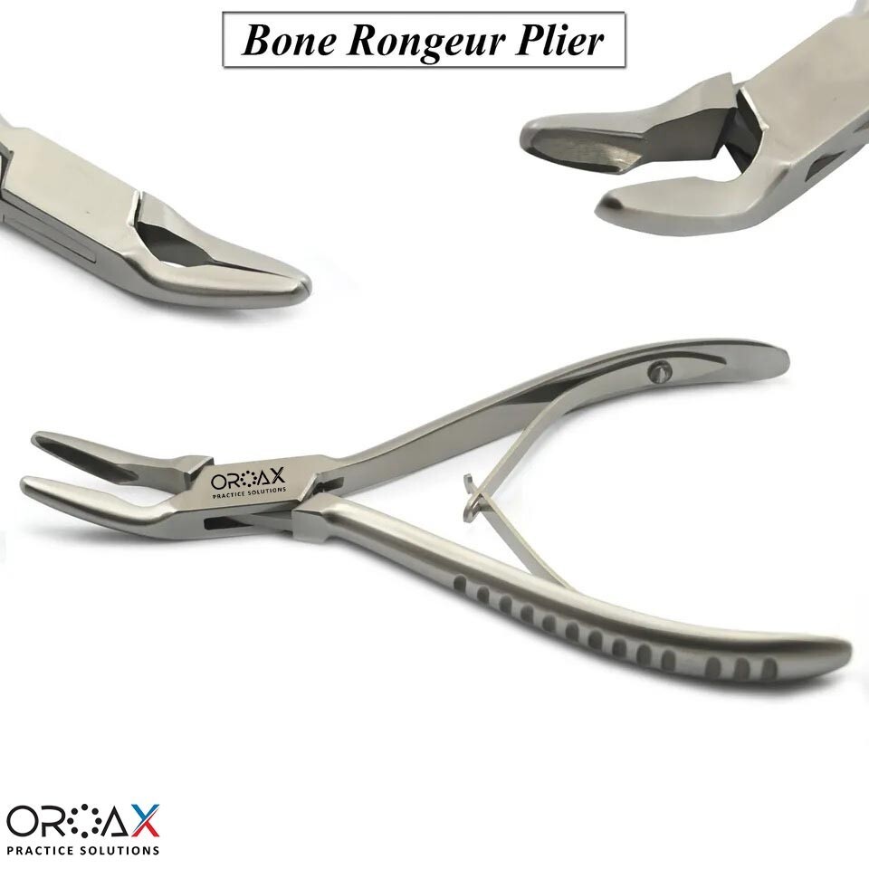 Pinzas para piel y huesos Friedman LUER de 14 cm, instrumento dental de calidad