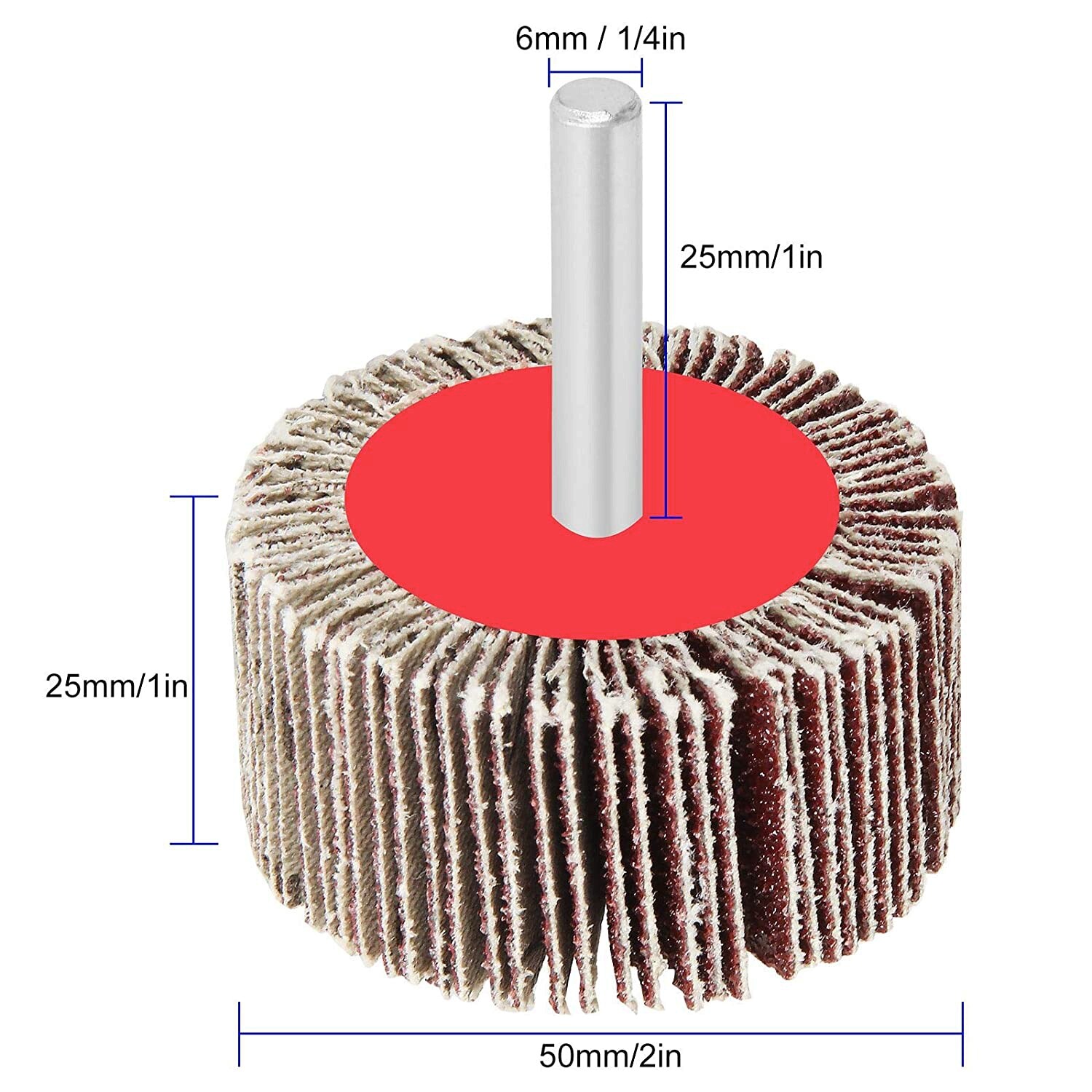 2x1x1/4″ Flap Wheel Sander for Drill Mounted Sanding Grinding 40 60 80 120 Grit
