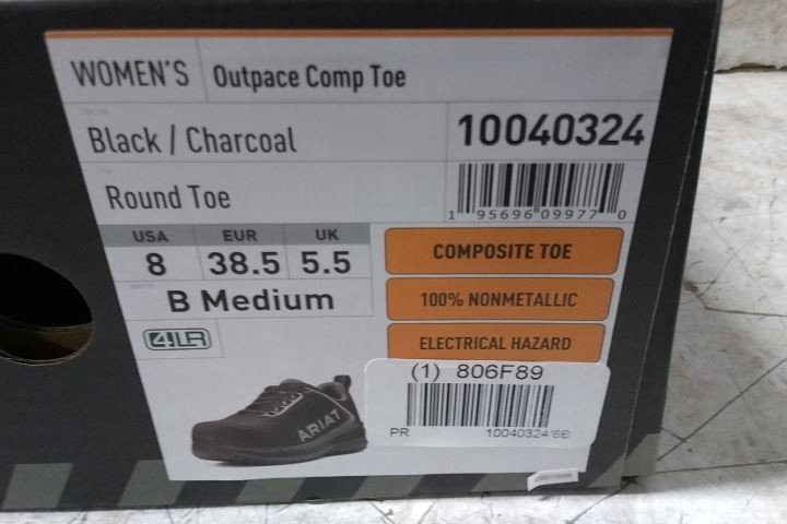 Ariat 10040324 Size 8 B Women’s Composite Toe Athletic Style Work Shoe