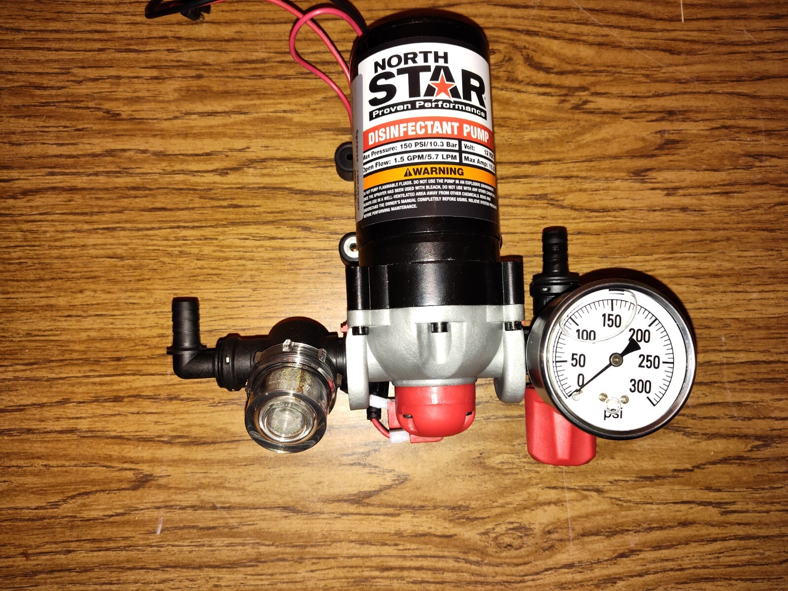 NorthStar 12V 150PSI 1.5 GPM High Pressure Disinfectant Diaphragm Pump