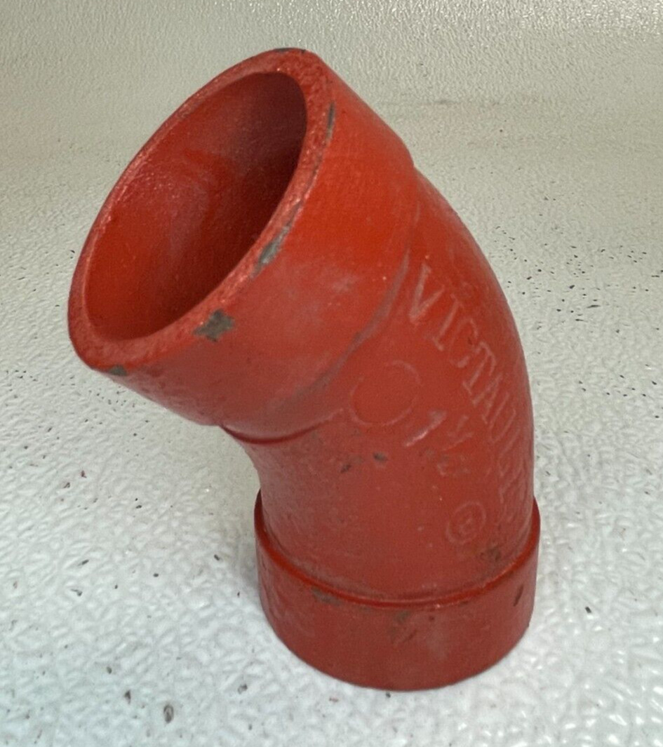 1-1/2″ 45° Elbow Grooved End IPS Pipe Fitting Fits Steel Pipe Size (1.90″ OD)