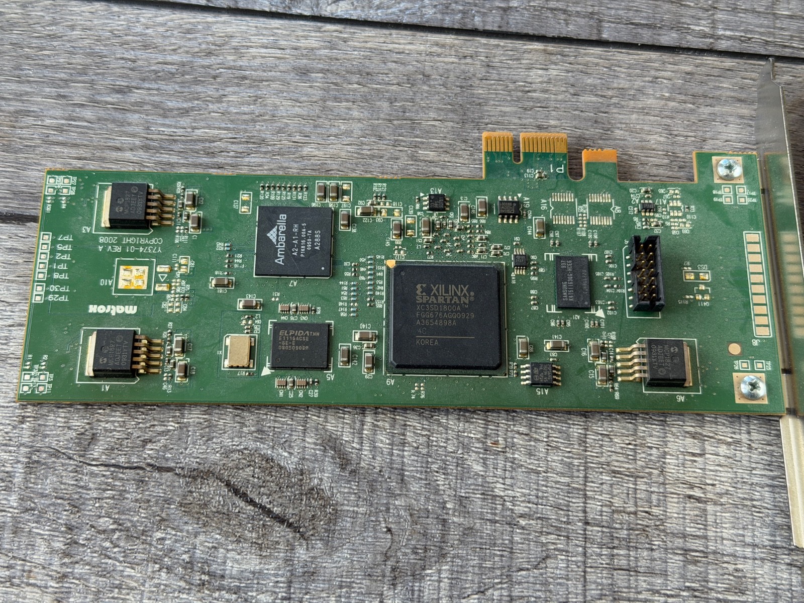 Matrox Y7374-01 REV.A Card X0PEN2/350 PCIE Card