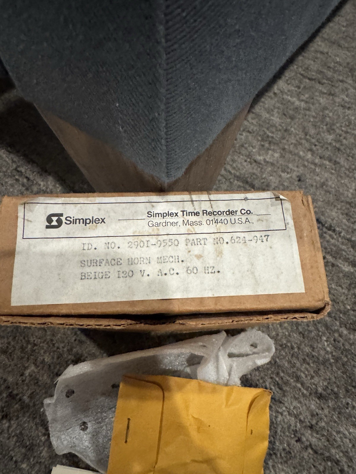 RARE Simplex 2901 9550 Fire alarm horn BRAND NEW with flush plate