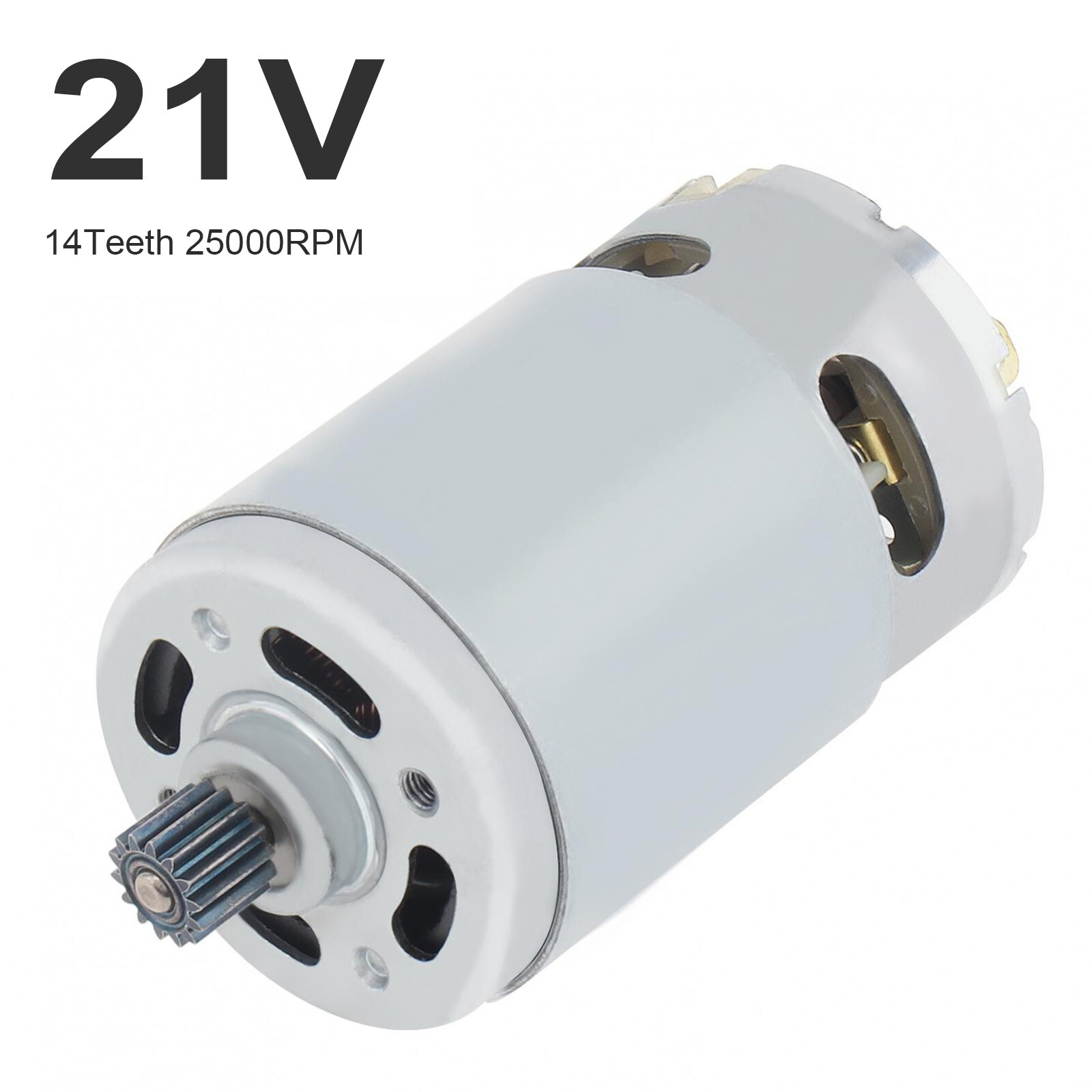 RS550 DC Motor 14 Teeth Gear 21V 25000RPM for Reciprocating Saw / Electric Drill
