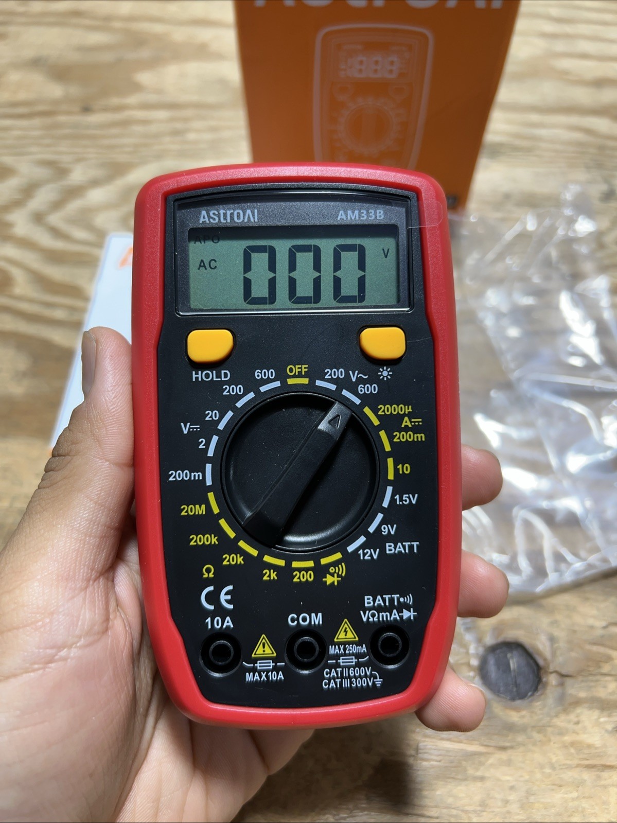 AstroAI Digital Multimeter Tester 2000 Counts with DC AC Voltmeter and Ohm Vo